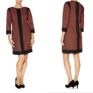 Darling | Aluna Mustard & Black Woven Shift Dress